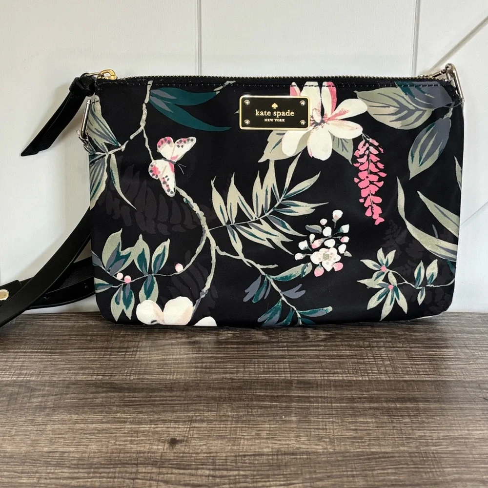 Kate Spade ♠️ Wilson Road Botanical Madelyne Crossbody - Picture 1 of 13